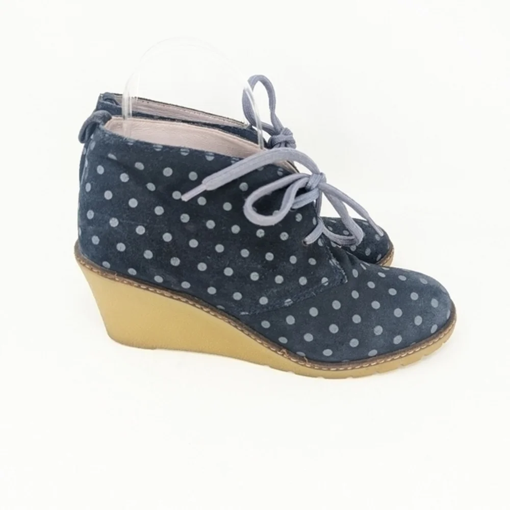 Boden polkadot suede  wedge‎  sneakersize 9.5/39 EU